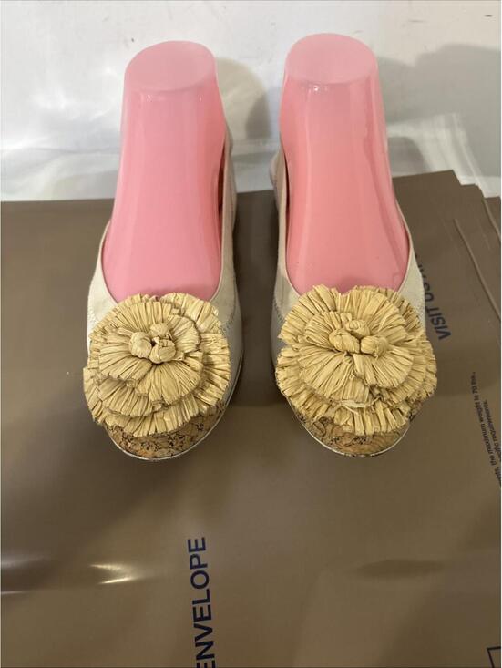 CHANEL Shoes - Chanel Lamskin Ballet Interlocking CC Logo Cork Toe Flats 39 Beautiful